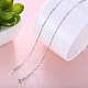 925 Sterling Silver Chain Necklaces NJEW-BB30123-20-2