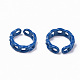 Spray Painted Alloy Cuff Rings RJEW-T011-29D-RS-2