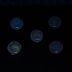 Placage uv perles acryliques transparentes lumineuses OACR-P010-05C-4