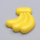 樹脂デコデンカボション  バナナ  ゴールド  20x20x5mm CRES-T005-86-1