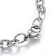 304 Stainless Steel Charm Bracelets BJEW-G544-03P-4
