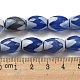Fili di perline dzi blu in stile tibetano TDZI-NH0001-C09-01-5