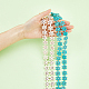 Superfindings 4 brin 2 couleurs de perles turquoise synthétiques 15.63