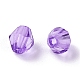 透明なアクリルビーズ  双円錐形  青紫色  4x4mm  穴：1.2mm  約25000個/500g TACR-XCP0001-07-9