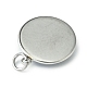Stainless Steel Pave Resin Pendants PALLOY-JF02400-3