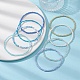 Set di braccialetti elastici con perline di semi di vetro da 8 pz e 8 colori per donna BJEW-JB09661-02-5