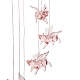 Carillon éolien de cochon volant à énergie solaire HJEW-I009-02-3