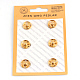 Brass Sewing Snap Button SNAP-R023-17mm-G-1