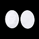 樹脂カボション  天然石風  オーバル  ホワイト  40x30x5.5mm RESI-T039-046-2
