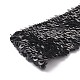 Elastische Kettenrollen aus funkelnden Polyester-Kunststoffpailletten OCOR-XCP0001-61-5
