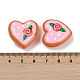 Нити бусин-лэмпворк в форме сердца ручной работы LAMP-P069-04B-08-4