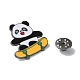 Spille smaltate panda a tema sportivo JEWB-P026-A05-3