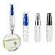 3 botella de spray de perfume acrílico recargable de 3 colores MRMJ-SZ0001-03B-1