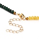 Set di gioielli con perline di giada malesia naturale tinti SJEW-JS01162-4