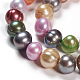 Hebras de perlas de agua dulce cultivadas naturales X-PEAR-T003-21-3