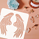 FINGERINSPIRE 3PCS Angel Wings Stencils 30x30cm Plastic Wings Stencil Template 4 Pairs of Wings Pattern Large Stencil DIY Wall Craft Stencils for Tiles Canvas Furniture Windows Decor DIY-WH0172-931-3