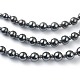Non-Magnetic Synthetic Hematite Beades 3 Layer Necklaces NJEW-J058-02-2