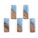 Colgantes de resina y madera de nogal RESI-S389-059B-2