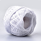 綿混紡糸  マクラメコード  3プライ  スプールで  ホワイト  0.5mm  約60~62ヤード/ロール（60~62フィート/ロール） X-OCOR-T009-04-3