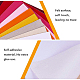Benecreat 19pcs gemischte Farbe Samtstoff klebrigen Rücken selbstklebende Rückenblätter DIY-BC0002-55-6