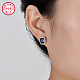 Cubic Zirconia Rectangle Stud Earrings ES5982-3-3