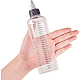 Benecreat 8 confezione Flacone erogatore in plastica trasparente da 230 ml con tappo a rotazione e misura graduata per liquidi TOOL-BC0008-24-3