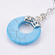 Synthetic Turquoise Keychain KEYC-P041-D02-4