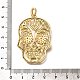 Латунные микро проложить кубического циркония подвески KK-U055-08G-01-3