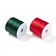 2 rouleau de fil nylon rouge et vert foncé NWIR-LS0001-01-2
