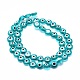 Chapelets de perles rondes de chalumeau manuelles de mauvais œil LAMP-L058-8mm-11-2