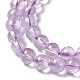 Natürlichen Amethyst Perlen Stränge G-E589-01A-3