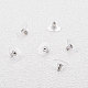 BENECREAT 3 Pairs 925 Sterling Silver Earring Backs Earring Safety Backs Bullet Clutch with Rubber Pad for Jewelry Findings STER-BC0001-23P-5