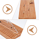 Rack di stoccaggio per righello per trapuntatura in legno a 10 slot personalizzato RDIS-WH0011-21B-4