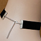 Моды готика ожерелье шерсти шнур короткое колье NJEW-N0052-280-2
