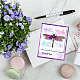GLOBLELAND Dragonfly Clear Stamps for DIY Scrapbooking Insect Dragonfly Silicone Stamp Seals Transparent Stamps for Cards Making Photo Album Journal Home Decoration 6.3×4.33inch DIY-WH0448-0488-3