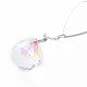 AB Color Plated Crystal Bullet Big Pendant Decorations HJEW-G019-03G-5