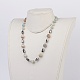 Amazonite naturel colliers de perles NJEW-JN02093-04-4
