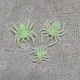 暗闇で光るプラスチッククモ  光る動物  ハロウィーンの怖い装飾  いたずら小道具  薄緑  21x20mm LUMI-PW0001-166C-1