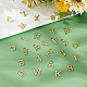 PH PandaHall 26pcs Alphabet Letter Charms 18K Gold Plated A~Z Pendants Initial Letter Charms Brass ABC Charm for Jewelry Bracelet Earring Necklace Making DIY Crafting KK-PH0004-89-6