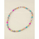 Mode Nachahmung Acryl Perle dehnbar Halsketten für Kinder NJEW-JN00428-05-2