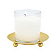 PandaHall Set of 3 Gold Plate Candle Holder AJEW-PH0017-71-5