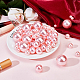 PH PandaHall 150pcs Vase Filler Beads Pink Floating Pearls No Hole Faux Beads Water Candle Beads Centerpieces Beads for Makeup Brush Holder Valentine Christmas Wedding Home Table Decor 10/14/20/30mm FIND-WH0127-18E-4