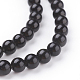 Natürlichen Obsidian Perlen Stränge X-G-G099-6mm-24-3
