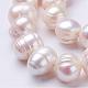 Brins de perles de culture d'eau douce naturelles PEAR-P002-07-3
