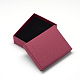 厚紙ジュエリーセットボックス  リングのために  ネックレス  長方形  ファイヤーブリック  9x7x3cm CBOX-R036-13A-2