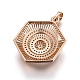 Brass Micro Pave Cubic Zirconia Jewelry Sets SJEW-F189-11KCG-3