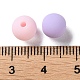 Perles acryliques en silicone imitées de style caoutchouté MACR-D029-01E-3