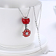 925 Sterling Silver Pendant Necklaces NJEW-BB18237-6