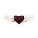 Cœur avec broche en émail d'aile HEAR-PW0001-048-1