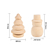 OLYCRAFT 20PCS Unfinished Wood Christmas Ornaments Wooden Snowman Christmas Tree Peg Dolls DIY Wooden Dolls for Festival Decorations Graffiti Drawing Toy and DIY Crafts WOOD-FG0001-06-2